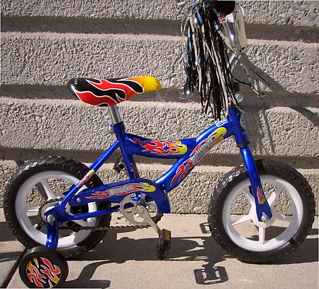 NEW 12" BOY'S BIKE BLUE EVA TIRES TRAINING WHEELS 3 TO 5 YEARS OLD KIDS!
