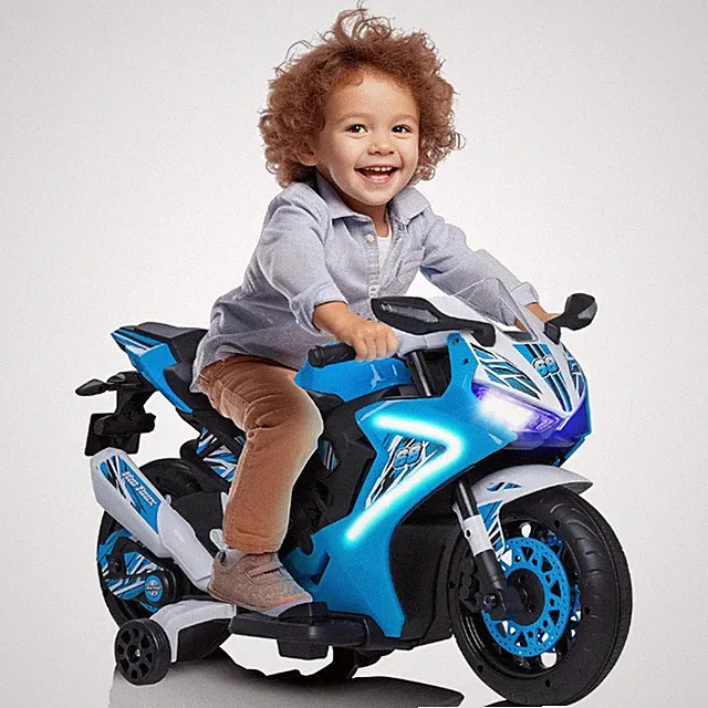 Toddler Bike with LED Headlights - Realistic Sound Effects
